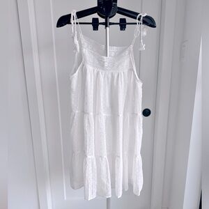 White summer dress. Euro summer inspired.
